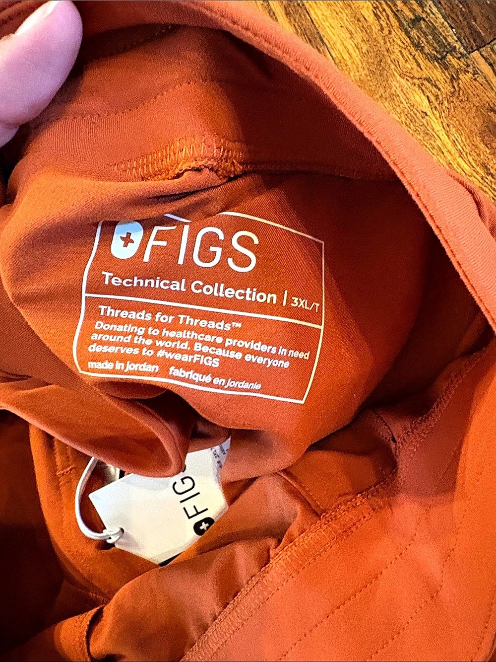 🎉NWT! FIGS Zamora Jogger Scrub Pants Orange Size 3XL/T - Picture 4 of 5